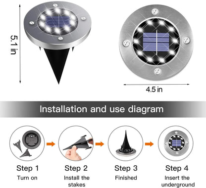 LytHaus™ Solar Powered LED Ground Lights