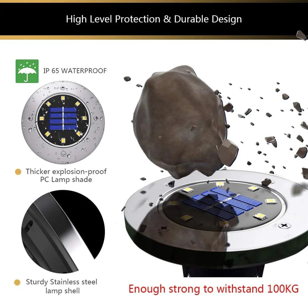LytHaus™ Solar Powered LED Ground Lights