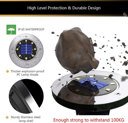 LytHaus™ Solar Powered LED Ground Lights